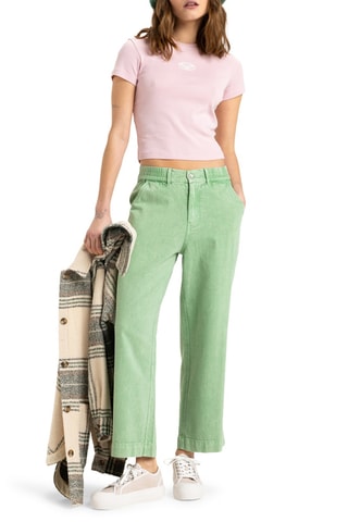T-shirt cropped Beach Love - Rose - Roxy