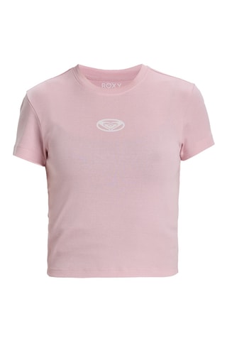 T-shirt cropped Beach Love - Rose - Roxy