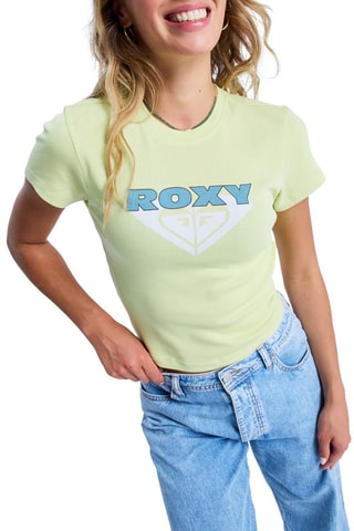 T-shirt cropped Beach Love - Vert clair - Roxy