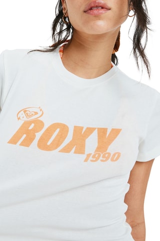 T-shirt cropped Beach Love - Blanc - Roxy
