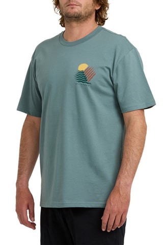 T-shirt regular en coton biologique Canyons - Bleu-gris - Billabong
