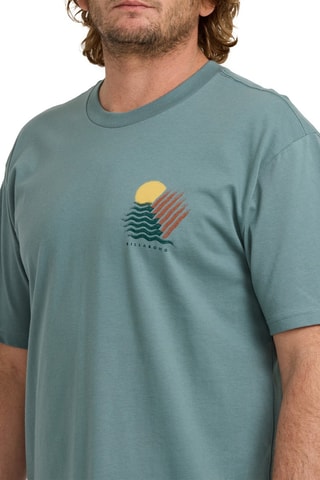 T-shirt regular en coton biologique Canyons - Bleu-gris - Billabong