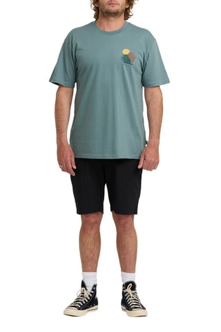 T-shirt regular en coton biologique Canyons - Bleu-gris - Billabong