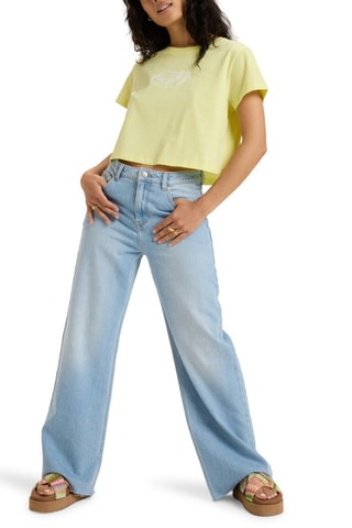 T-shirt cropped en coton biologique - Pistache - Roxy