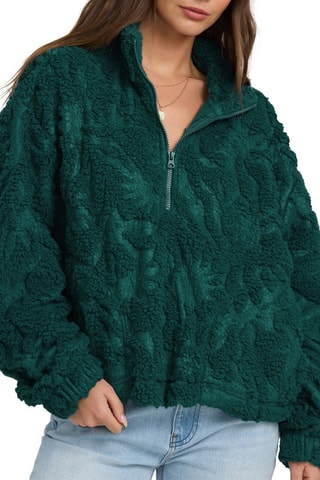 Sweat polaire All The Time Sherpa - Vert foncé - Billabong