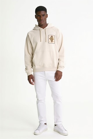 Sweat à capuche - Crème