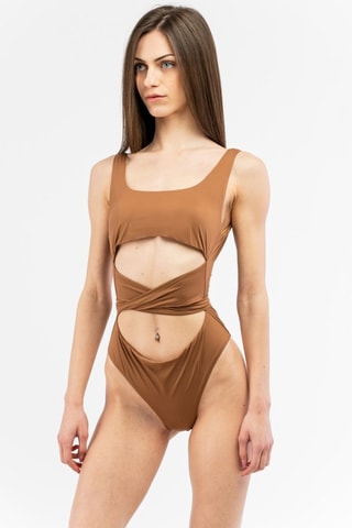 Maillot 1 pièce - Marron - Sundek