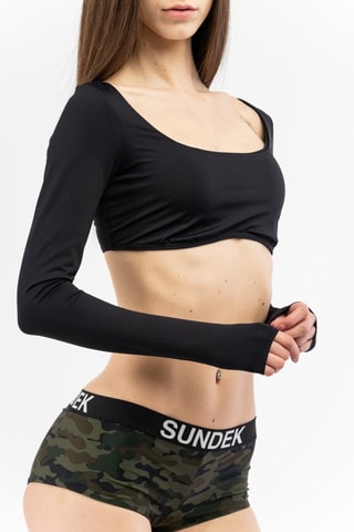 Crop top - Noir - Sundek
