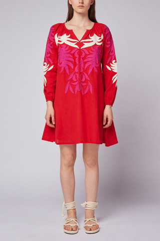 Robe trapèze - Rouge - Sundek
