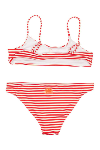 Maillot 2 pièces - Rouge et blanc - Sundek