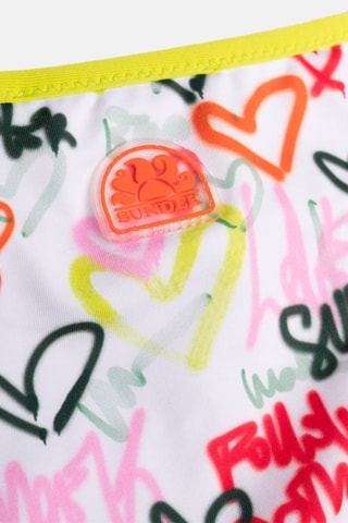 Maillot 2 pièces - Blanc et vert fluo - Sundek