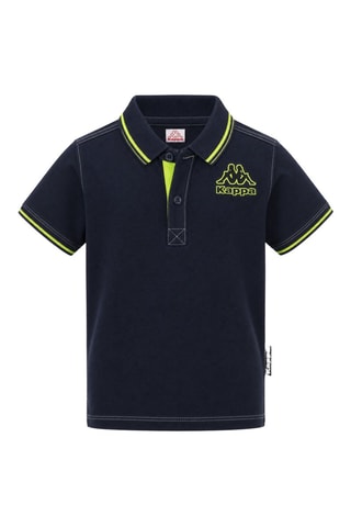 Polo - Bleu foncé et vert olive