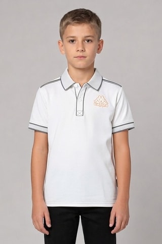 Polo - Blanc et orange