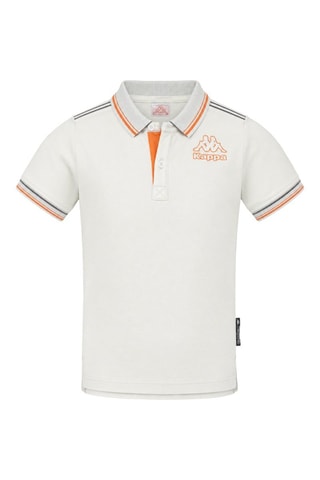 Polo - Blanc et orange