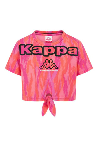 T-shirt noué - Corail