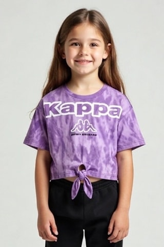 T-shirt noué - Violet