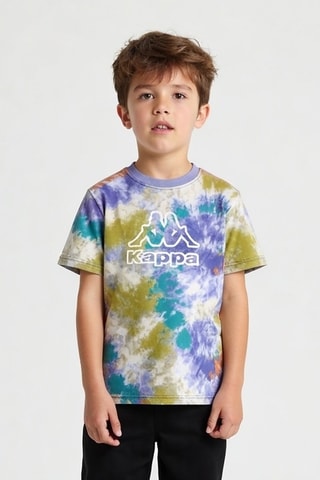 T-shirt tie and dye - Bleu canard