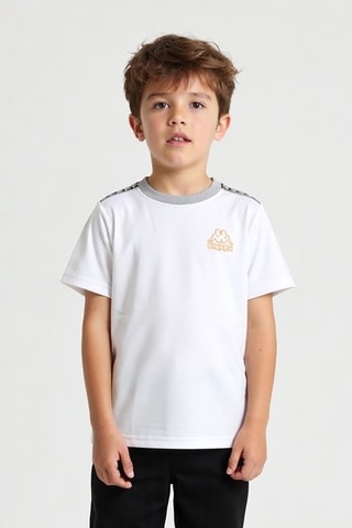 T-shirt - Blanc et orange