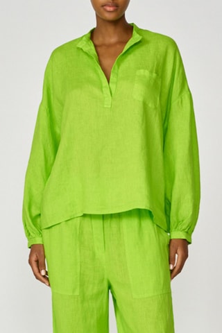 Blouse en lin - Vert - Sundek