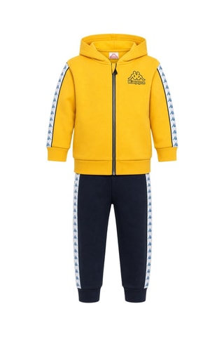 Sweat à capuche et jogging - Jaune et bleu nuit