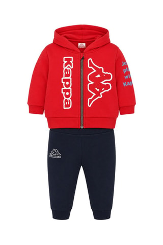 Sweat à capuche et jogging - Rouge et bleu nuit
