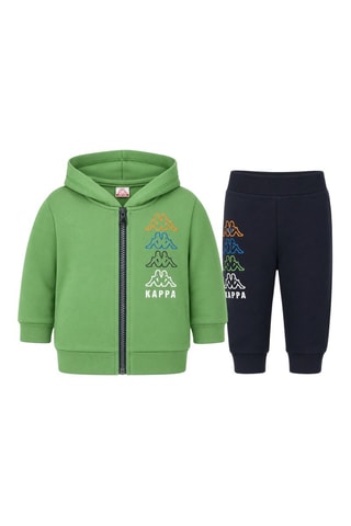 Sweat à capuche et jogging - Vert clair et bleu nuit