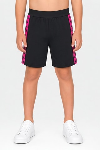 Short polaire - Noir et fuchsia