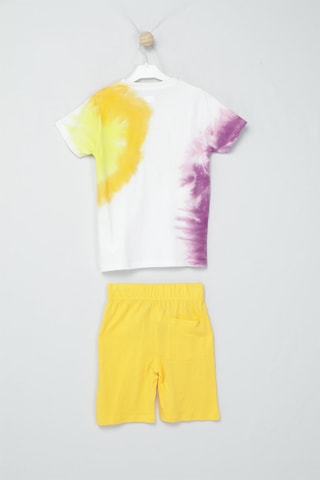 T-shirt et short - Blanc et jaune