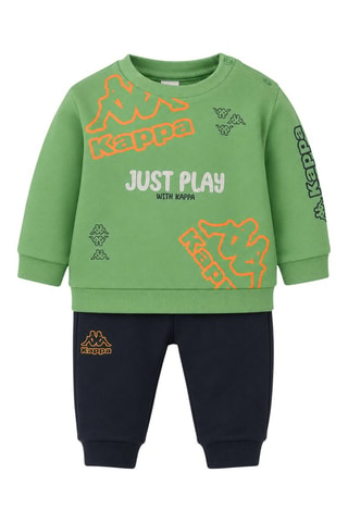 Sweat et jogging - Bleu nuit et vert clair