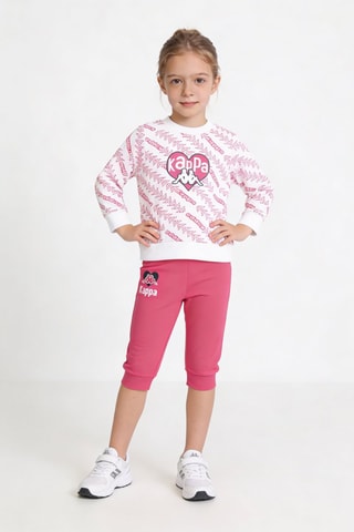Sweat et pantalon de survêtement - Blanc et rose