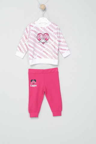 Sweat et pantalon de survêtement - Blanc et rose