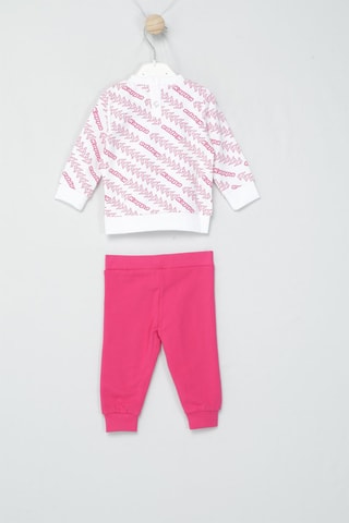 Sweat et pantalon de survêtement - Blanc et rose
