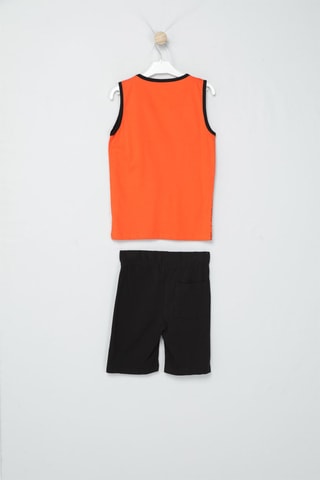 Débardeur et short - Orange et noir