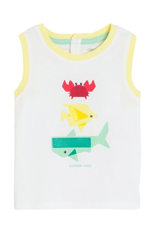 Camiseta de tirantes - Blanco - Obaibi
