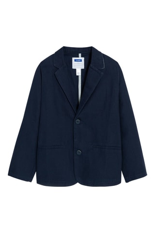Veste en lin - Bleu marine - Okaïdi