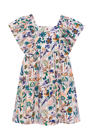 Vestido avolantado - Blanco - Okaidi