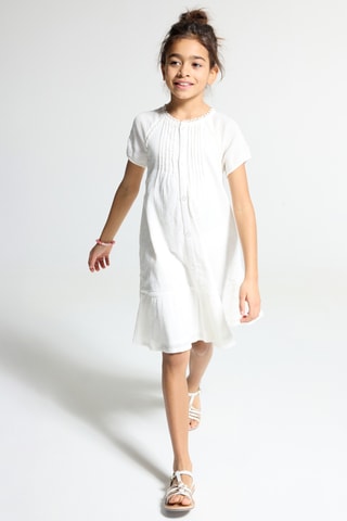 Vestido camisero - Blanco roto - Okaidi