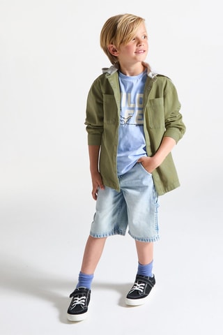 Chaqueta con capucha - Caqui