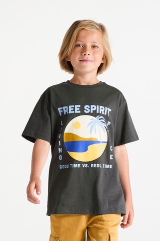 Camiseta - Negro - Okaidi