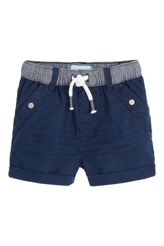 Short de lino - Azul marino - Obaibi