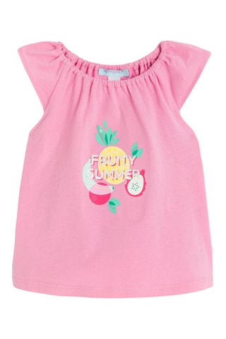 Top y pantalón - Rosa y blanco - Obaibi