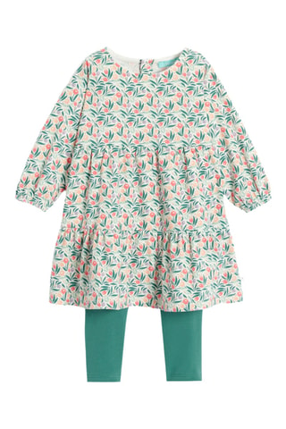 Vestido y leggings - Verde - Obaibi