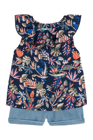 Top y short - Azul marino - Obaibi