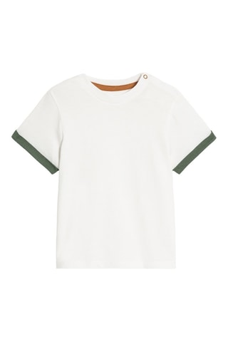 Camiseta y peto corto - Blanco y verde - Obaibi