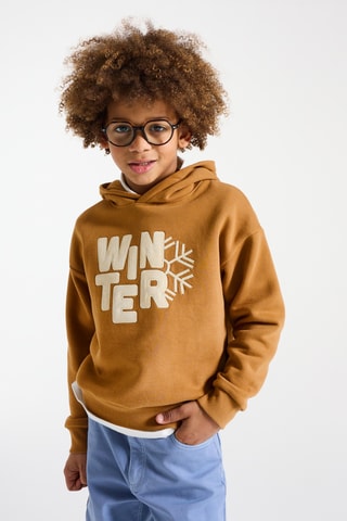 Sudadera con capucha - Marrón