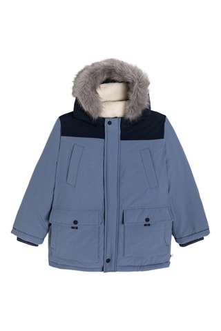 Parka à capuche - Bleu