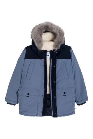 Parka à capuche - Bleu
