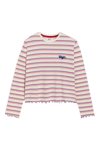 Camiseta - Violeta y crudo