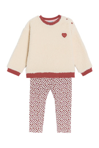 Sudadera y leggings - Beige