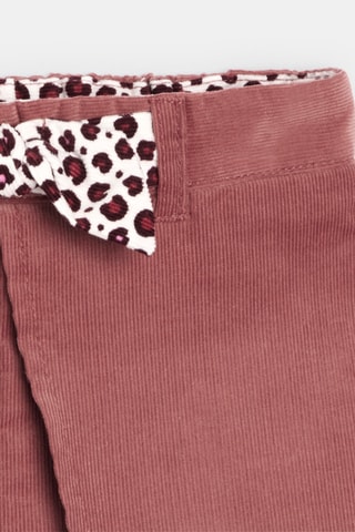 Falda pantalón de pana - Rosa
